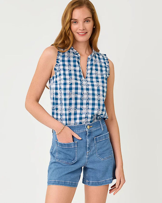 HARLEEN HIGH RISE SHORT-ROSANNA WASH