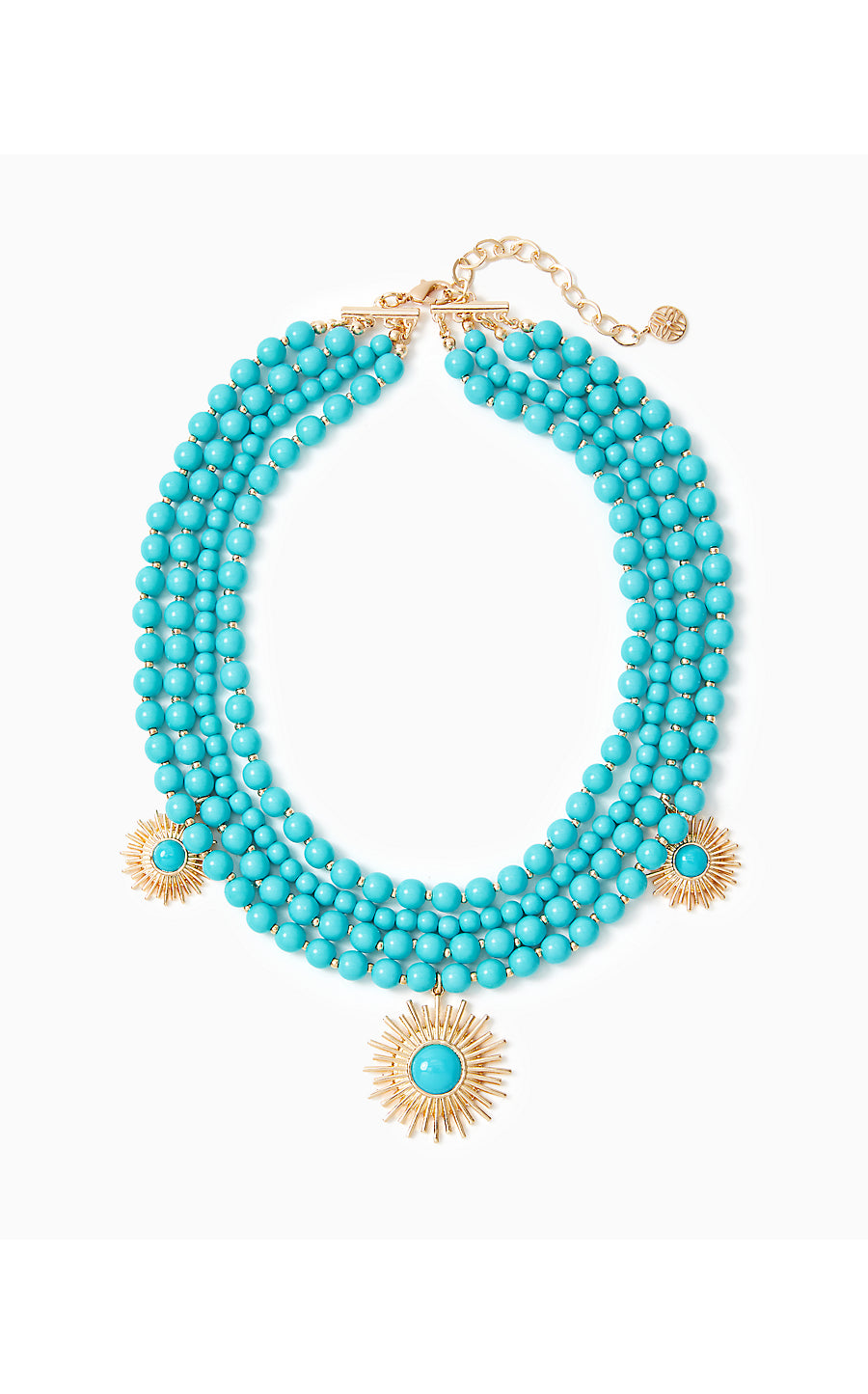 SUNSHINE JUNGLE NECKLACE - BREEZY AQUA