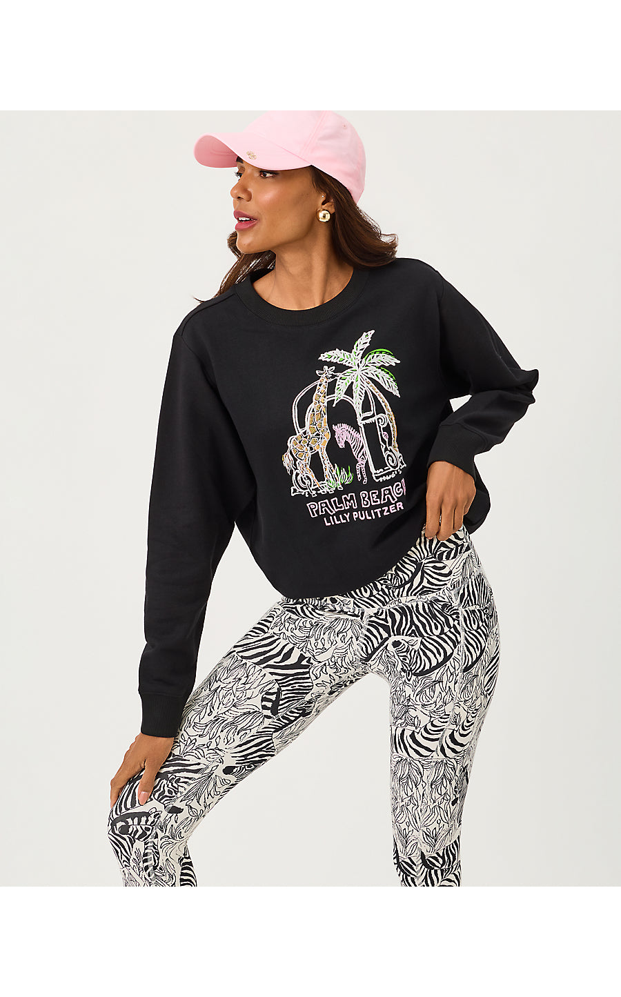BALLAD LONG SLEEVE SWEATS - MULTI - LILLYS ZOO EMBELLISHMENT