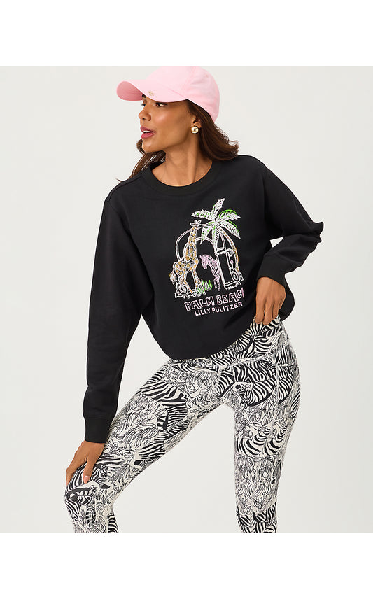 BALLAD LONG SLEEVE SWEATS - MULTI - LILLYS ZOO EMBELLISHMENT