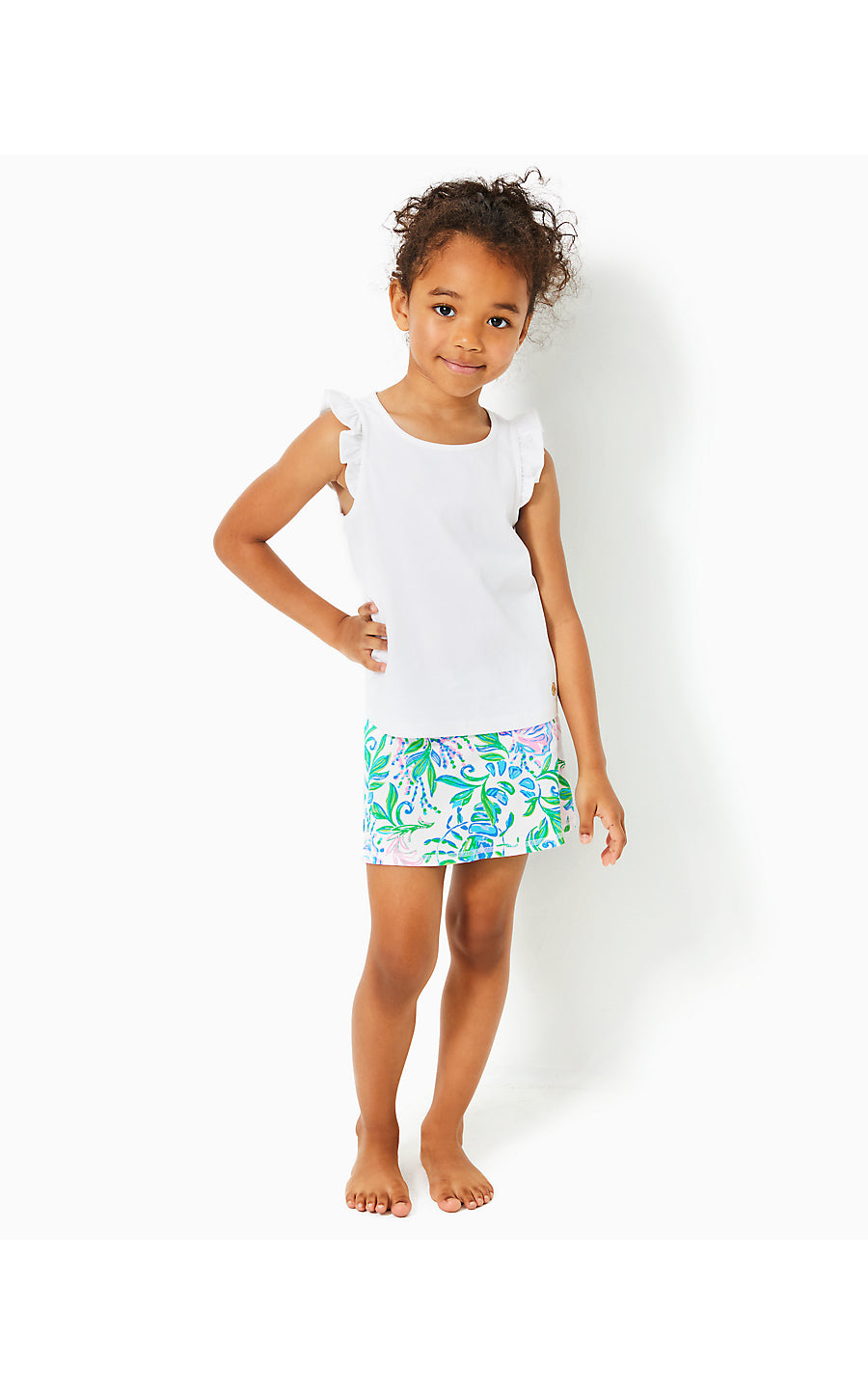 MINI AILA SKORT UPF 50+ - RESORT WHITE - JUST A PINCH