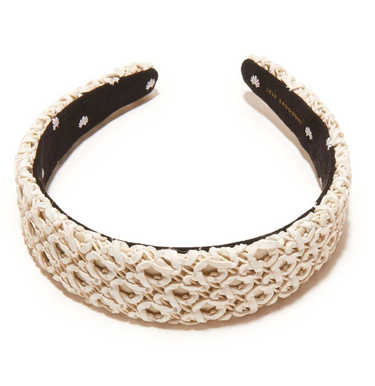 IVORY RAFFIA BESSETTE HEADBAND