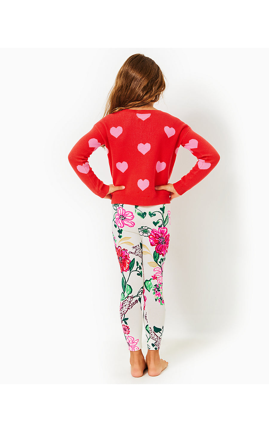 MINI TENSLEY SWEATER - ROCOCO RED - HEARTS JACQUARD