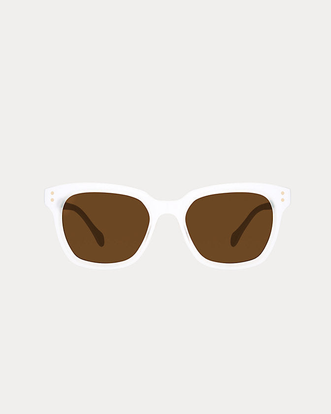 Sunset Cove Sunglasses - Resort White