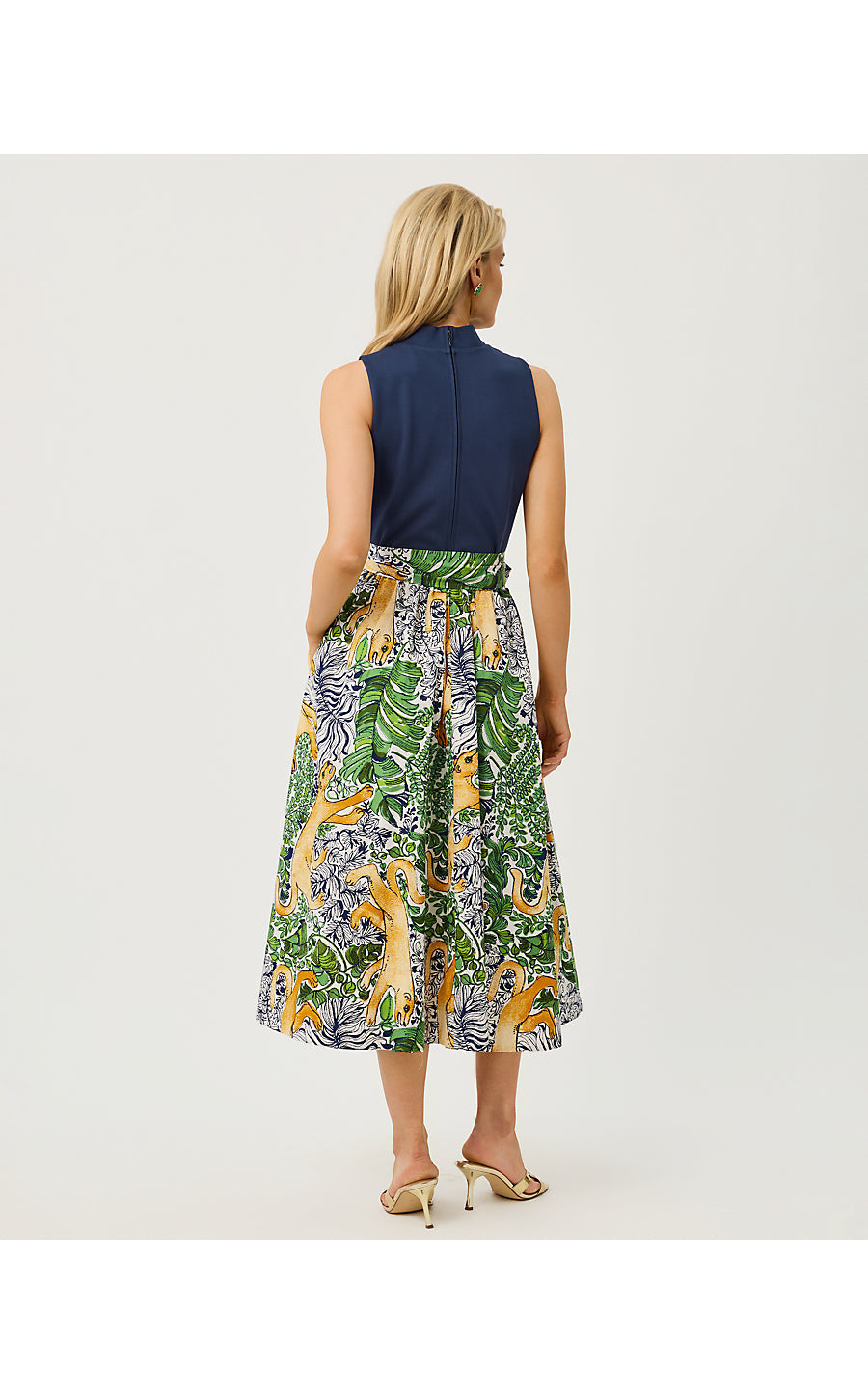 PRIMA MIDI DRESS - MULTI - PALM PROWL