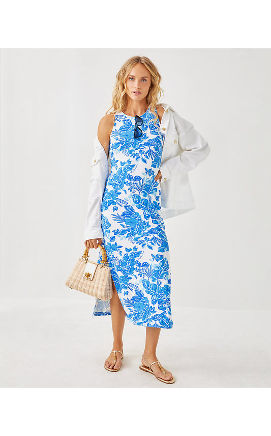 MAXINE MAXI DRESS - AZURE - SOLEIL