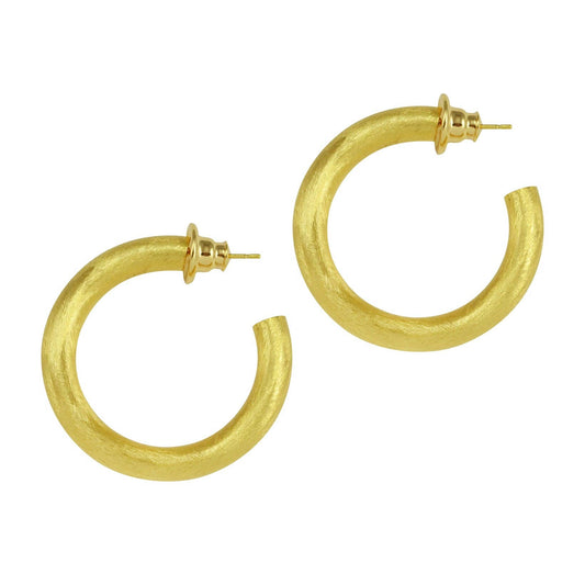Betty Carré - LAURENCE HOOP EARRINGS: Gold