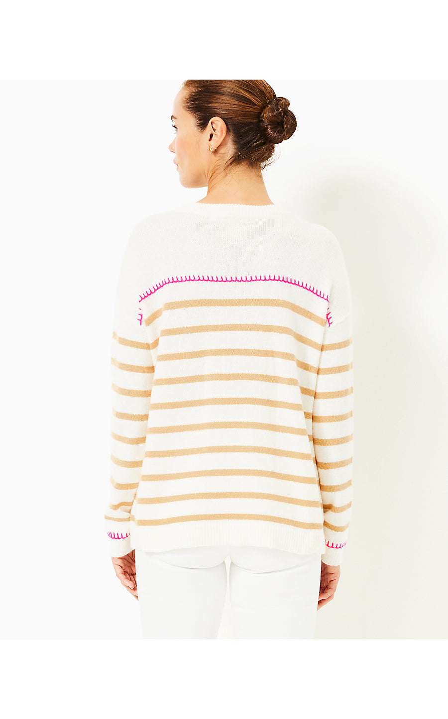 KYREN SWEATER - COCONUT - NEVER ENDING STRIPE