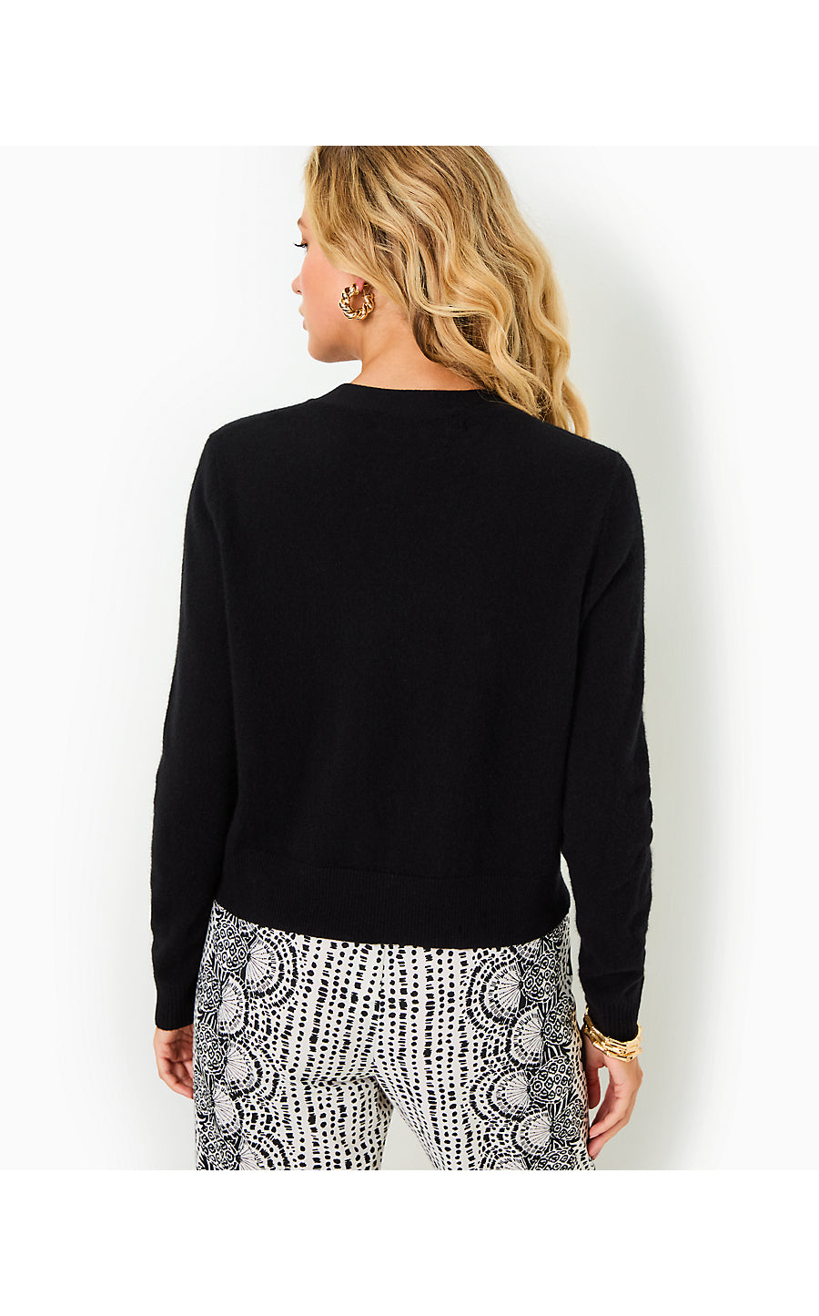 TIPPERY CASHMERE CARDIGAN - BLACK