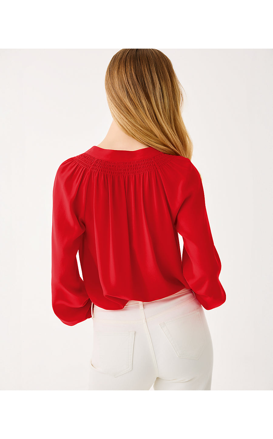 ELSA TOP - CRANBERRY RED