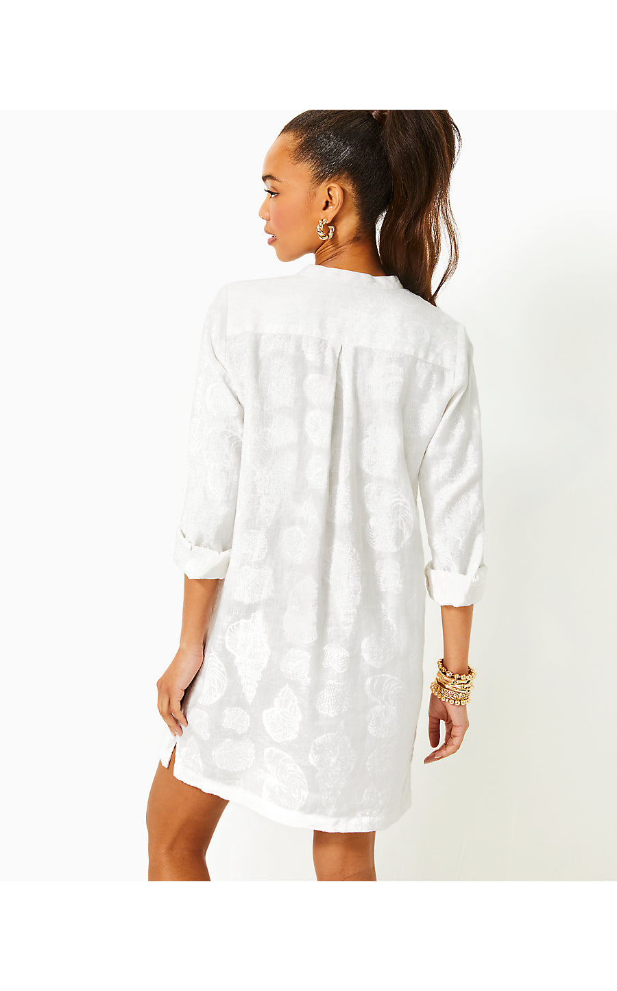 RHODA DRESS - RESORT WHITE - SHELL OF A GOOD TIME