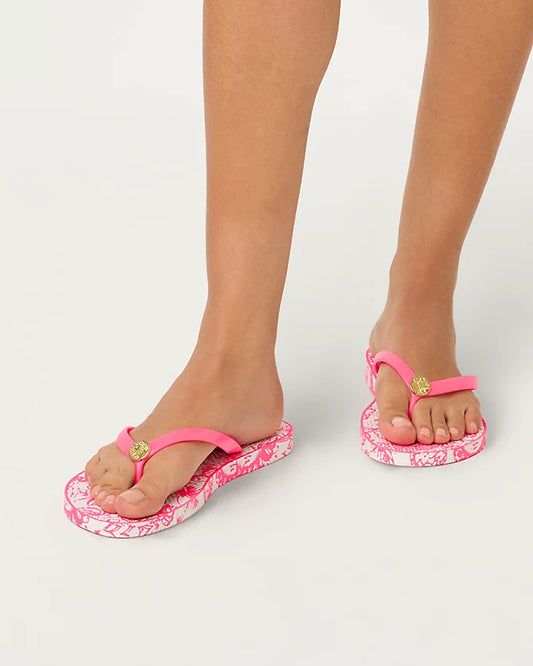 POOL FLIP FLOP-CHERRY BLOSSOM PINK-LIL FLEUR DE LILLY SHOE