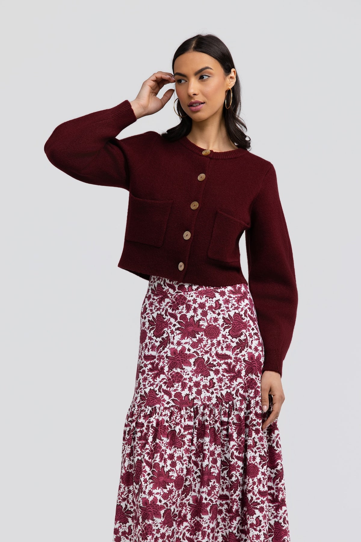 Hildy Sweater - Wine