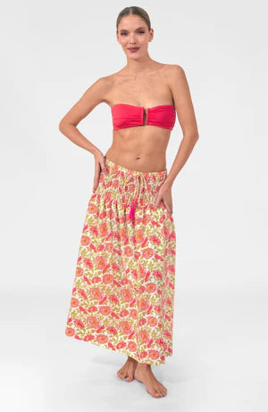 Haight Ashbury Skirt - Smell The Roses - Pink/Lime