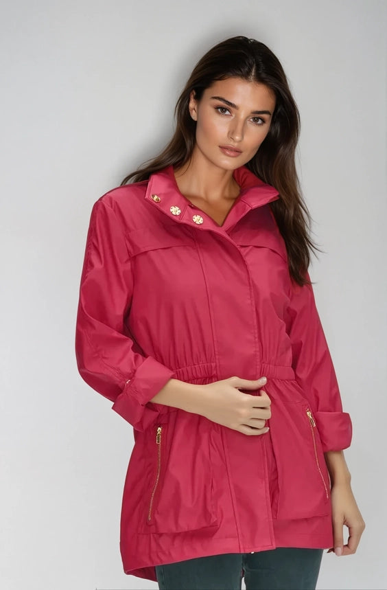 Anna Rain Jacket - Hot Pink