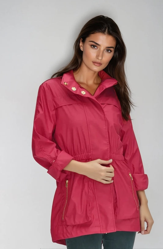 Anna Rain Jacket - Hot Pink