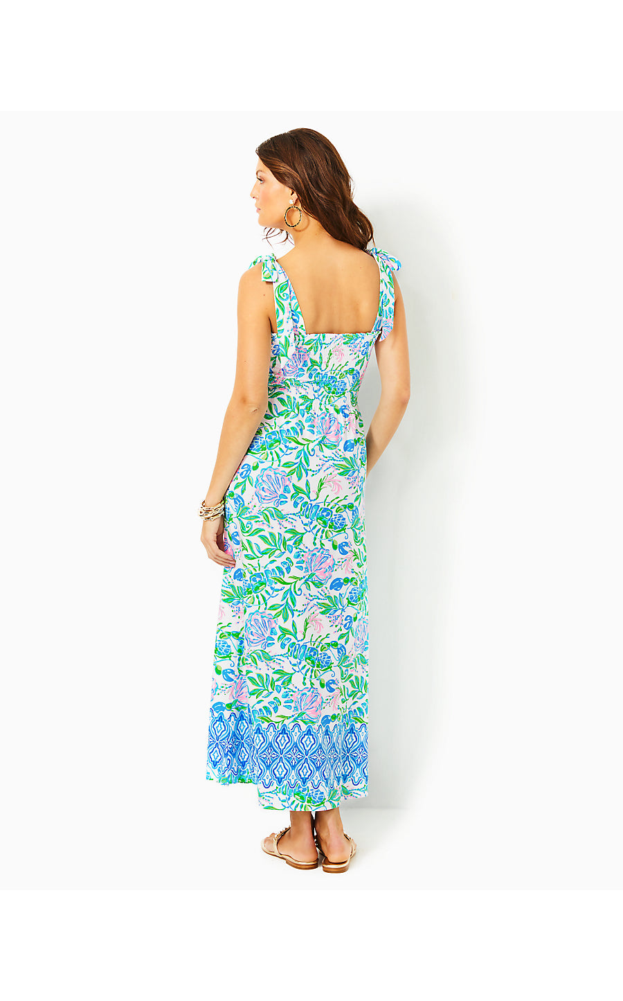 KAILUA SMOCKED MAXI DRESS - RESORT WHITE - JUST A PINCH