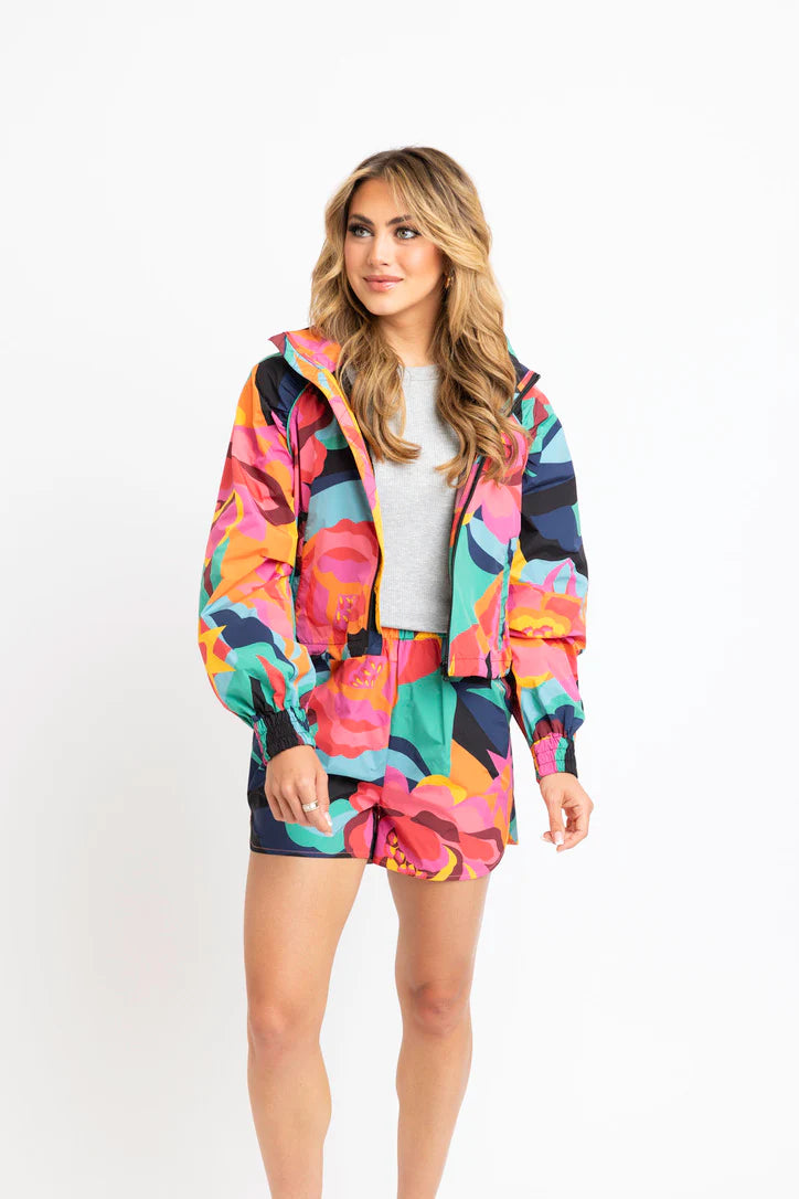 Performance Weekend Jacket - Floral Fushia