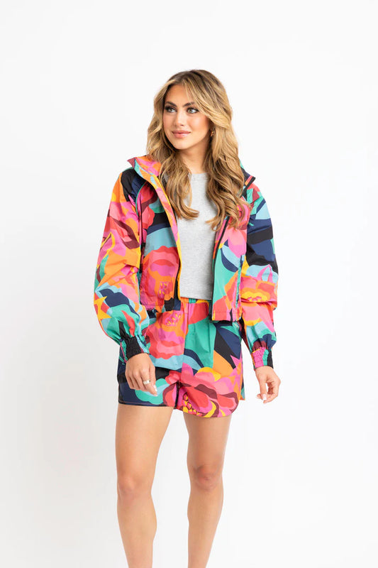 Performance Weekend Jacket - Floral Fushia