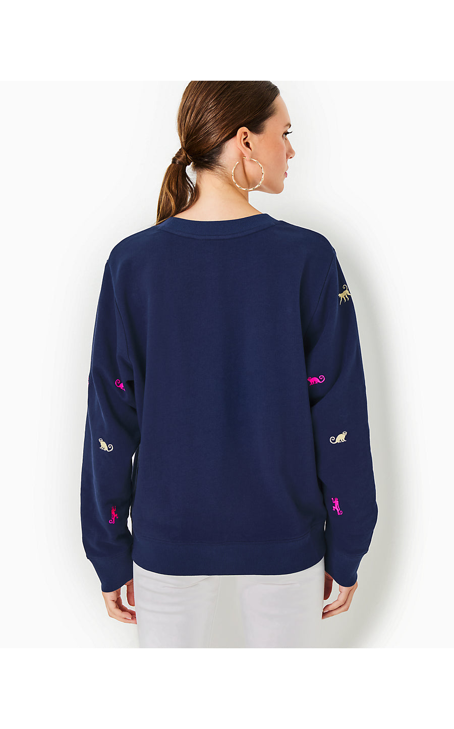 BALLAD SWEATSHIRT - LOW TIDE NAVY - MONKEY HALF DROP