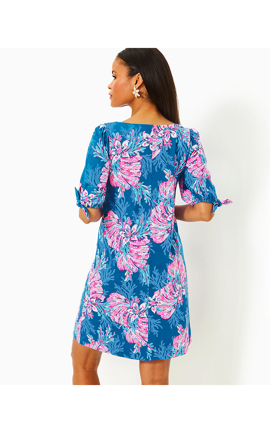 EASLEY SHORT SLEEVE DRESS - MULTI - FOR THE FANS