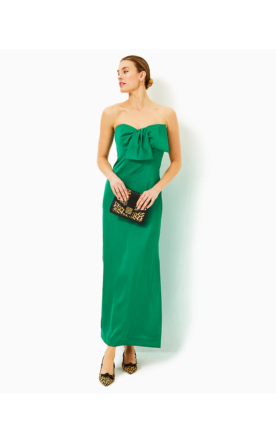 CARLYNN MAXI DRESS - FIDDLE LEAF GREEN