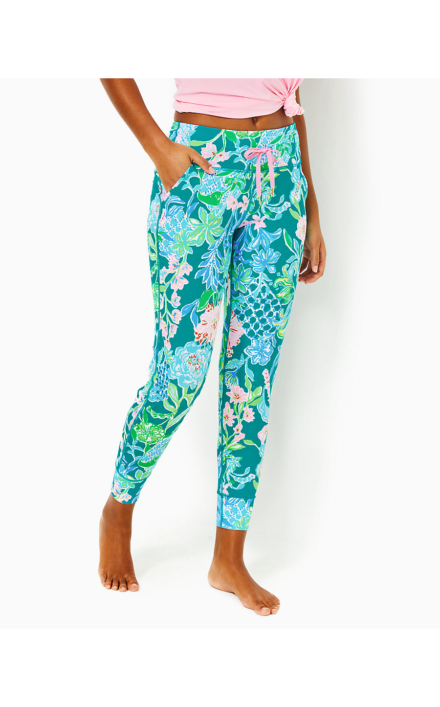 ISLAND MID RISE JOGGER  - HOT ON THE VINE
