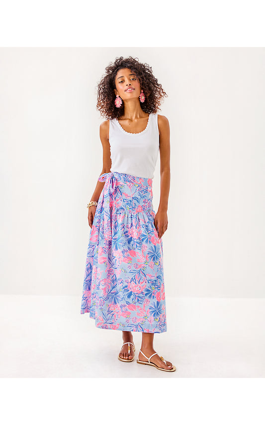CORINA MIDI SKIRT - MULTI - ELEPHANT SPLASH