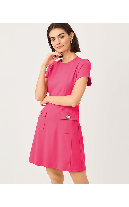 FALLON DRESS - PINK ASTER