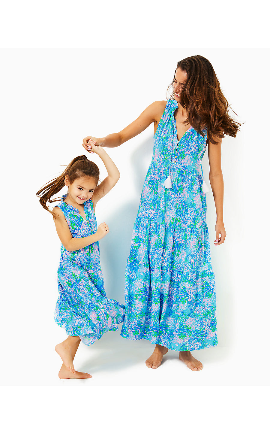 MALONE MAXI DRESS - STRONG CURRENT SEA