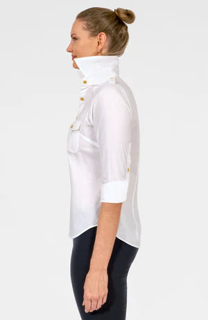 Safari Boyfriend Shirt - Solid White