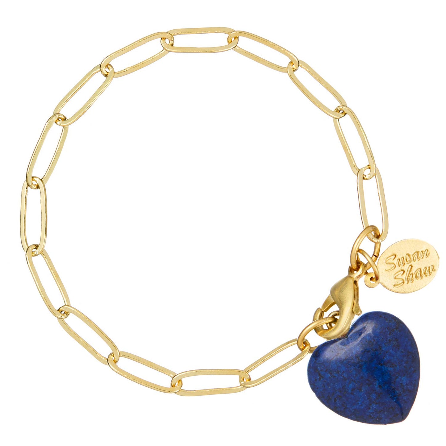 Susan Shaw - Audrey Heart Bracelet : White Turquoise