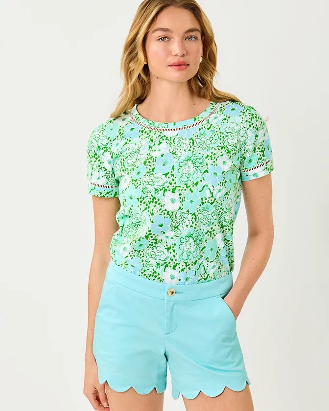 BUTTERCUP STRETCH SHORT - DAY DREAM BLUE