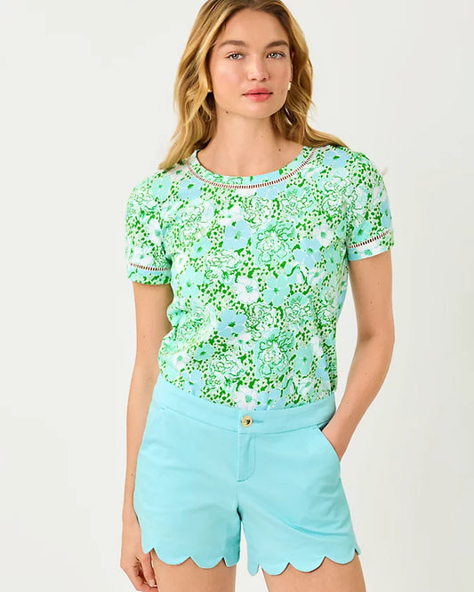 BUTTERCUP STRETCH SHORT - DAY DREAM BLUE
