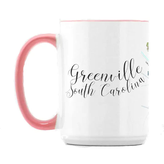 Greenville SC Map Mug