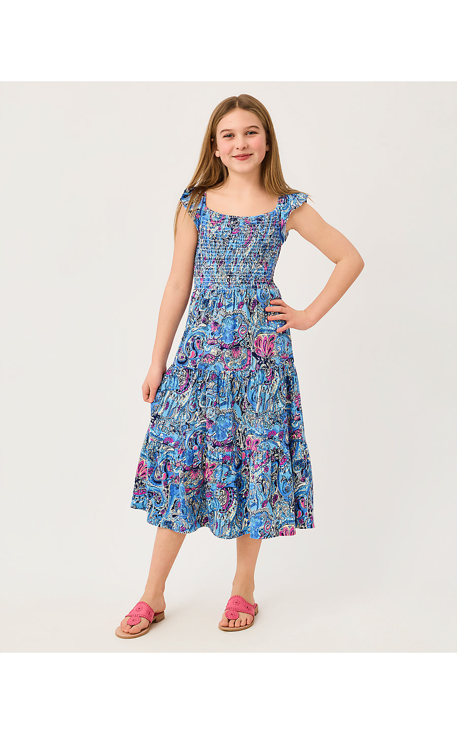 MINI JILLY MIDI DRESS - MULTI - PAISLEY PARADE