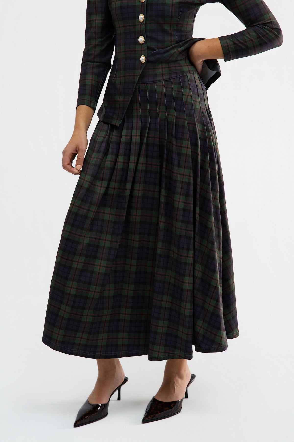 Lennox Skirt - Glade Plaid