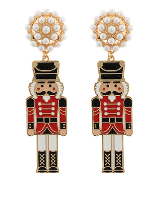 PEARL NUTCRACKER EARRINGS