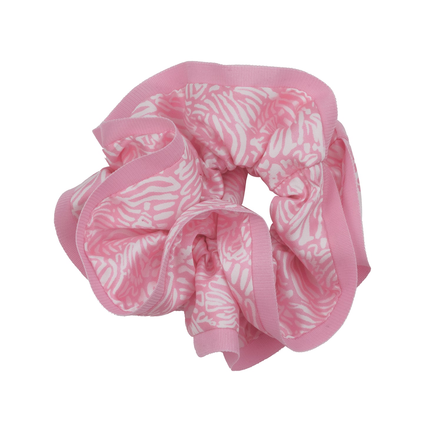 Layered Ruffle Scrunchie -Conch Shell Pink Zee Bebe