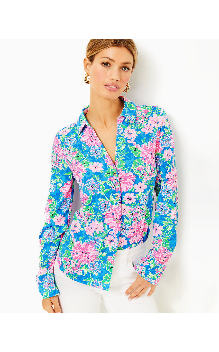 MARLENA BUTTON DOWN - SPRING IN YOUR STEP