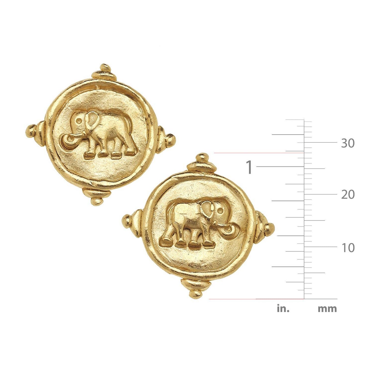 Elephant Intaglio Studs