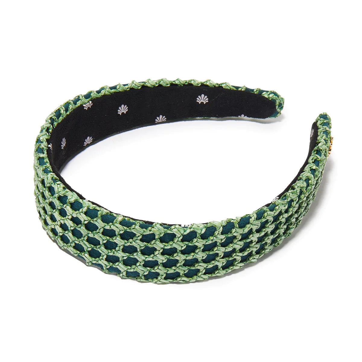 EMERALD POOL RAFFIA BESSETTE HEADBAND
