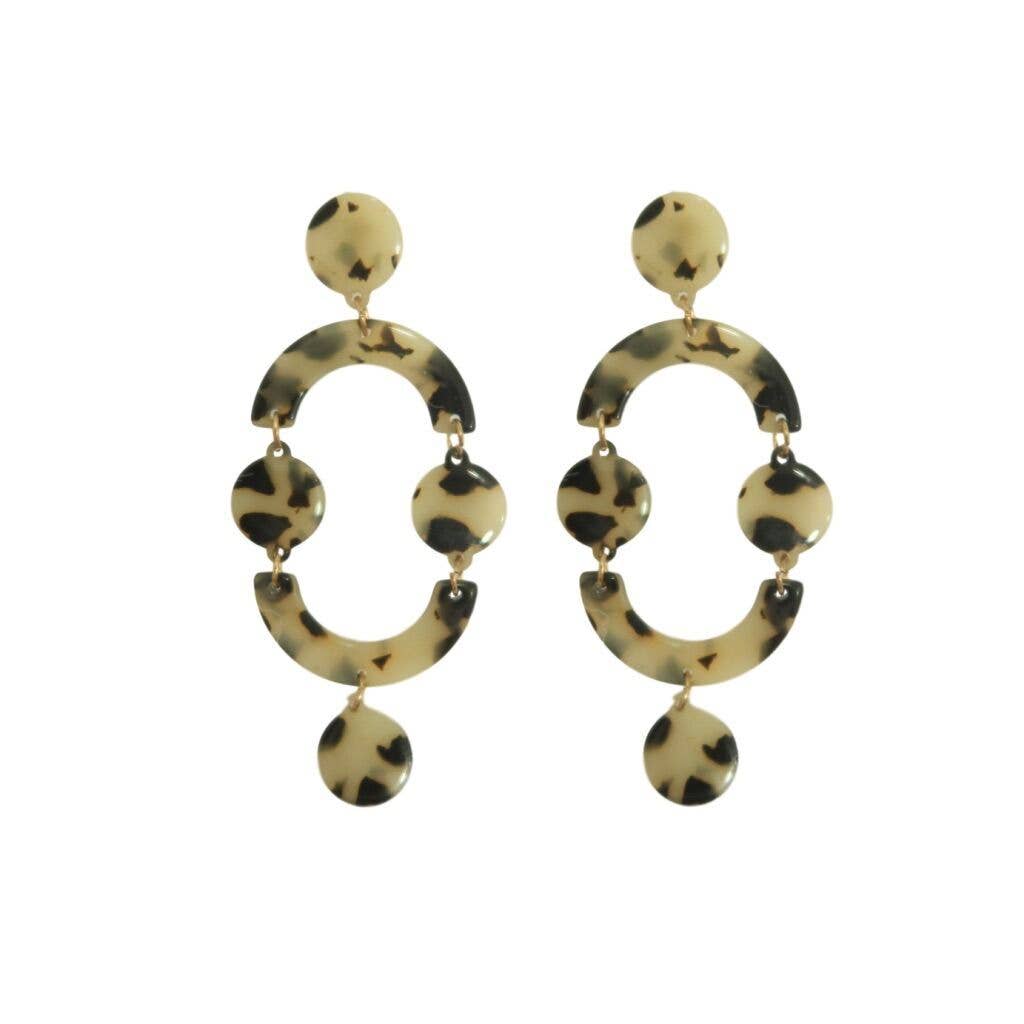 St Armands Designs of Sarasota - Blonde Spotty Tortoise Wynwood Geometric Drops