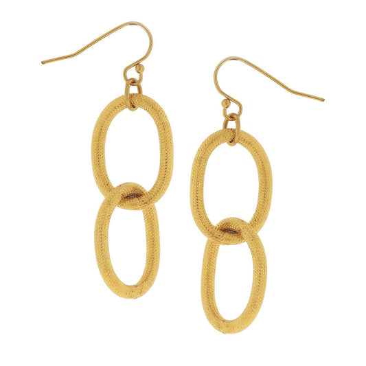 Loop Chain Earrings - Gold