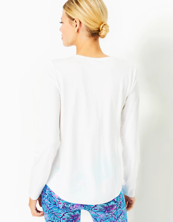 WESTLEY LONG SLEEVE TEE - RESORT WHITE