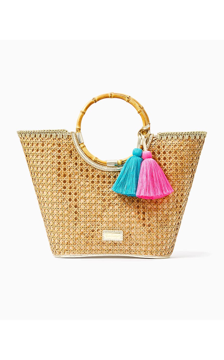 GROTTO CANE TOTE-NATURAL
