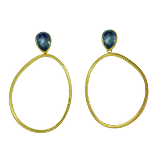 AMELIA EARRINGS - MIDNIGHT BLUE