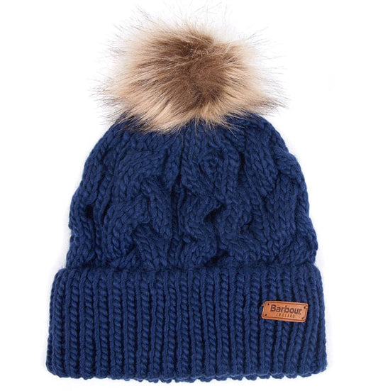 PENSHAW CABLE BEANIE -NAVY