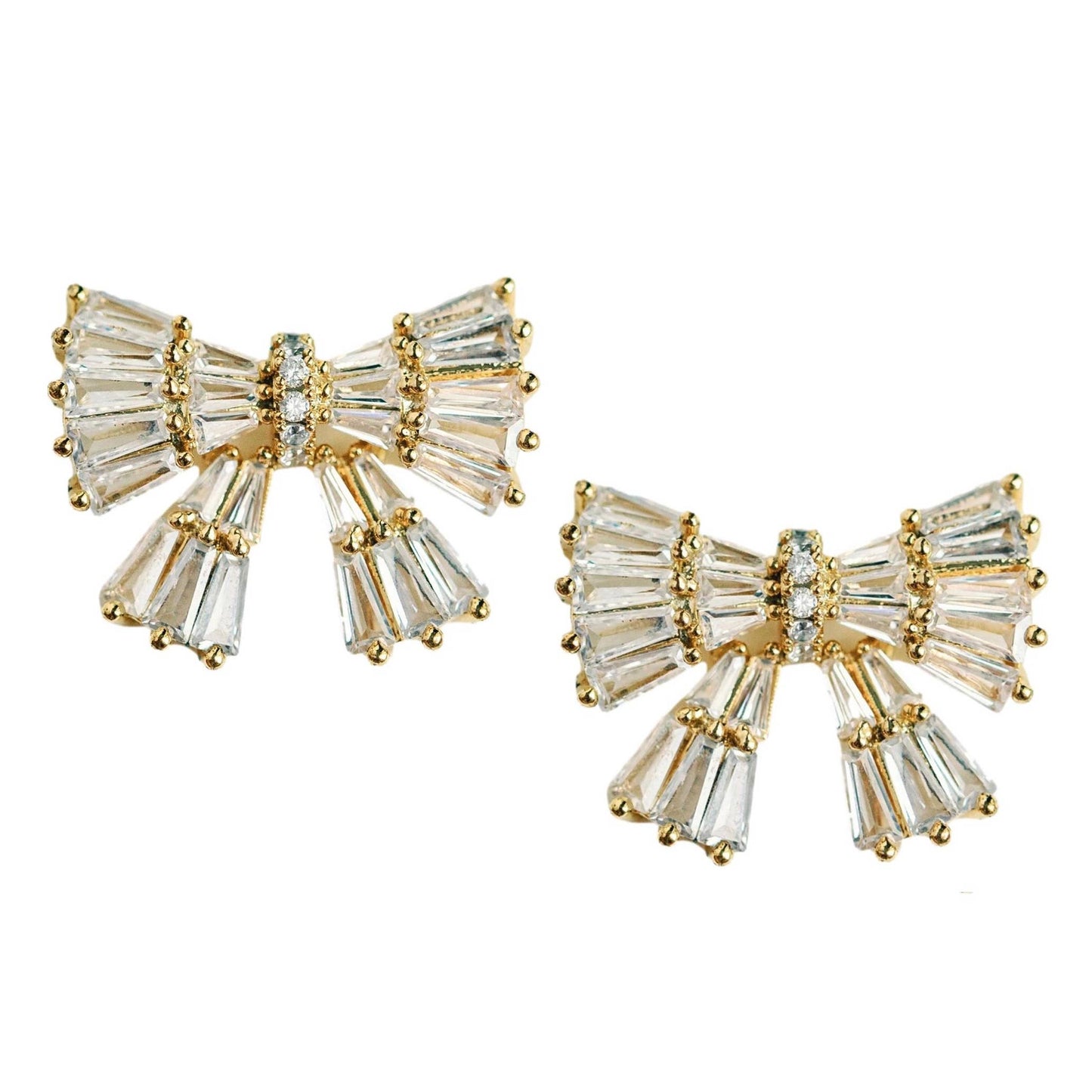 Sparkler Bow Stud - Gold