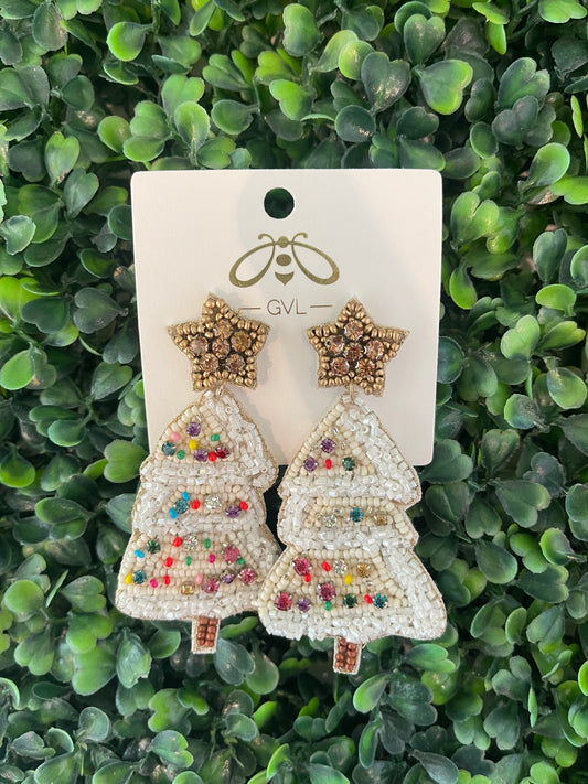 JEWELED TREE EARRINGS